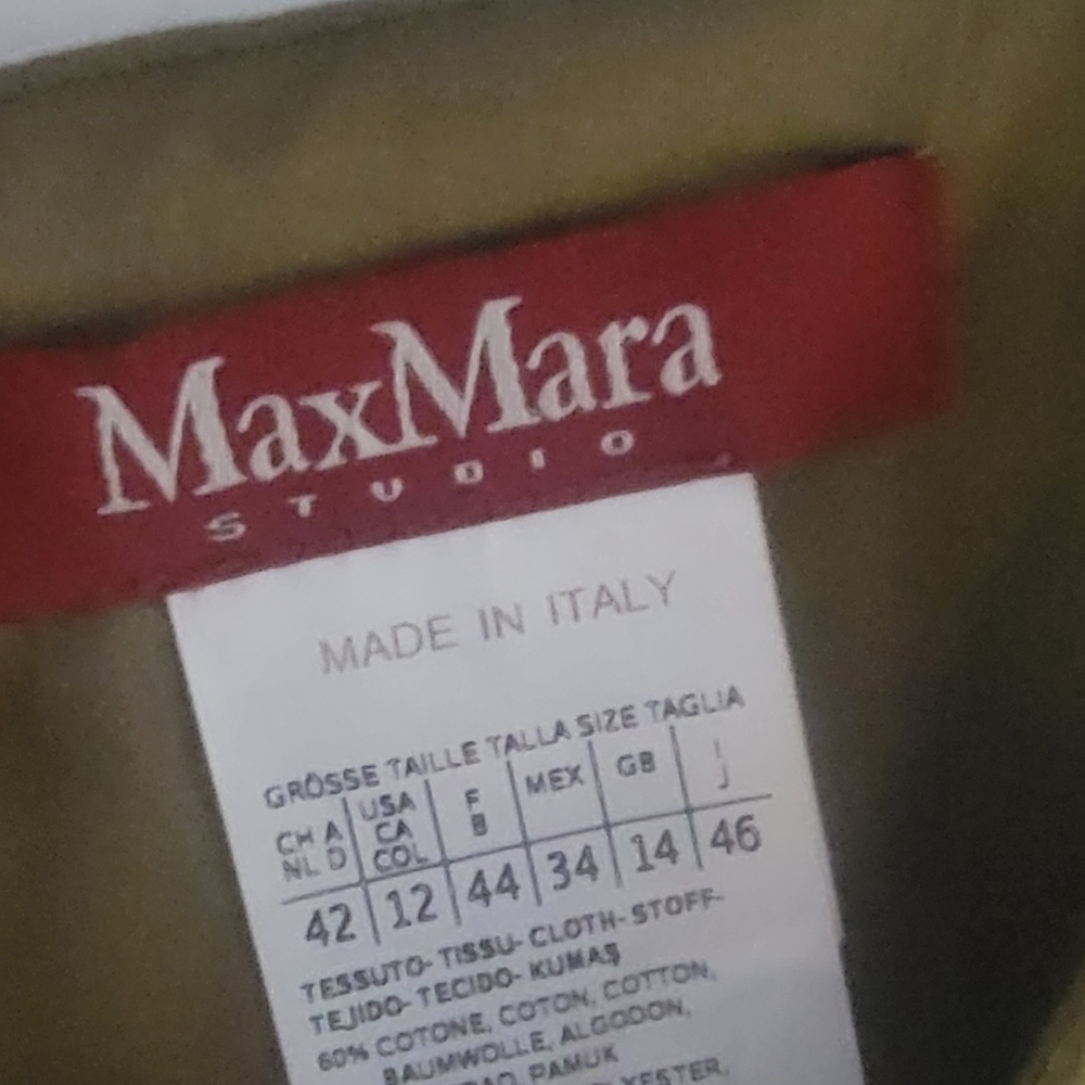 MaxMara Olive Green Dress